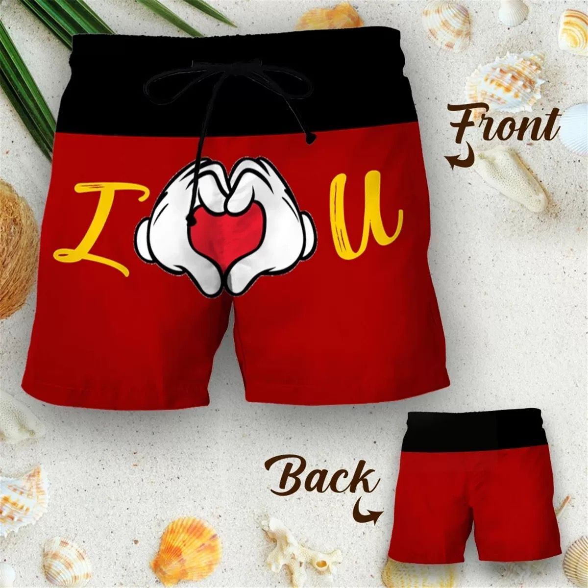 Couple Matching - Beauty And The Beast - Shorts