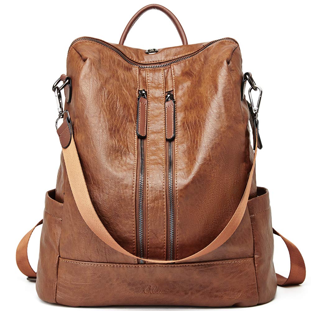 Leather Backpack Purse for Women Convertible Fashion Large Travel  Detachable Shoulder Bag