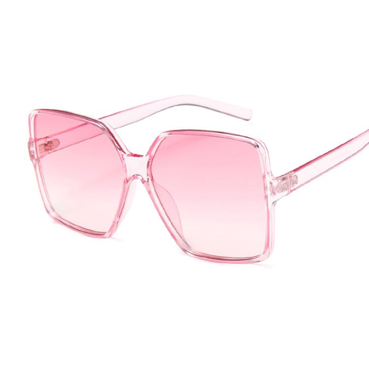 Square big frame colorful sunglasses