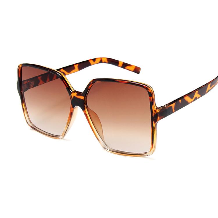 Square big frame colorful sunglasses