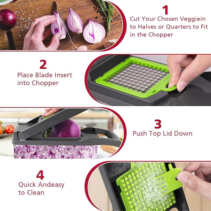 12 In 1 Manual Vegetable Chopper