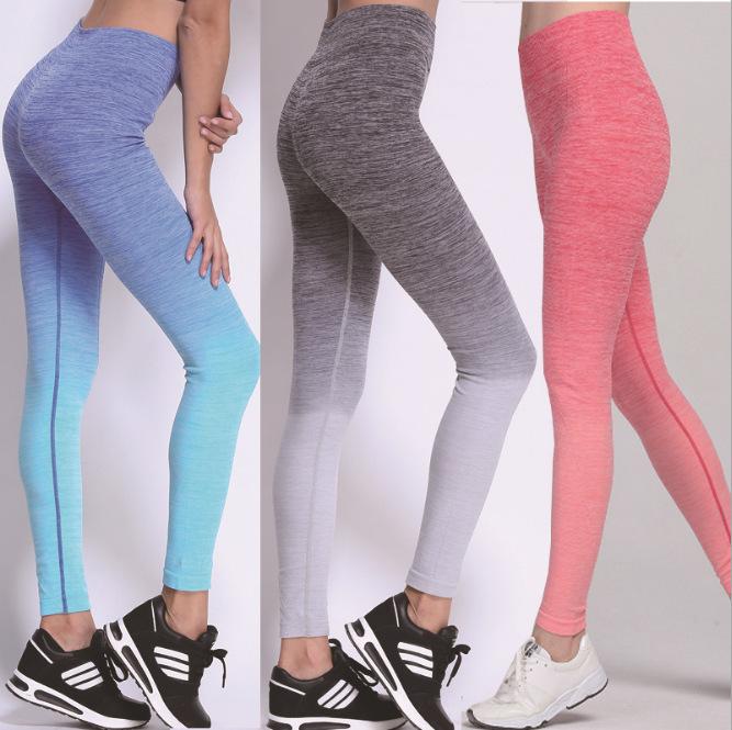 High Waist Gradient Fitness Yoga Pants