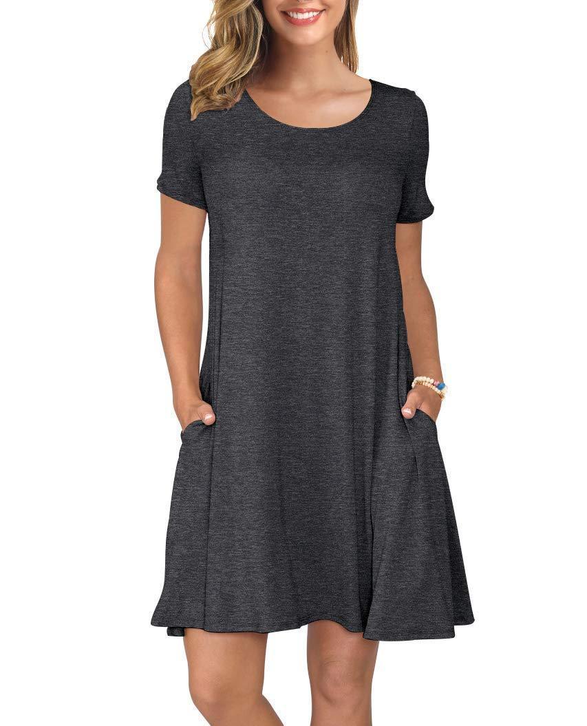 (BUY 3 GET 1 FREE)Women's  Dresses Short  with Pockets