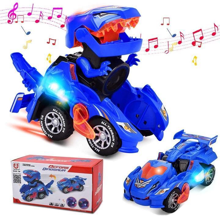 Transforming Dinosaur LED Car