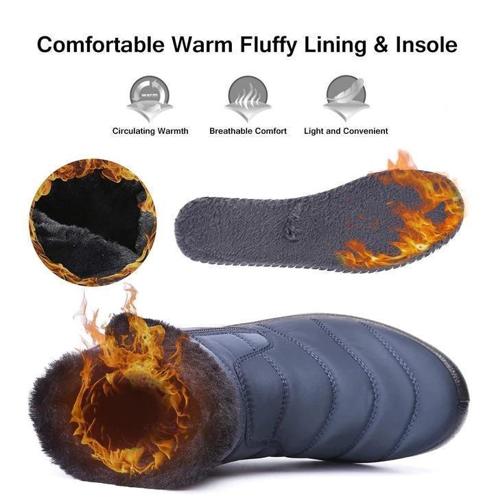 Womens Fur Warm Snow Boots