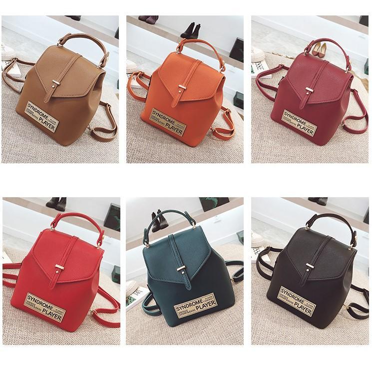 Women Backpack PU Leather Anti-theft Bags