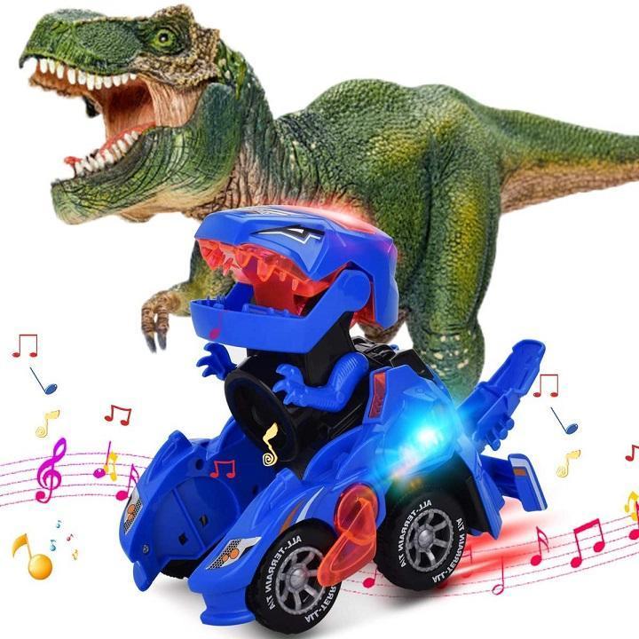 Transforming Dinosaur LED Car