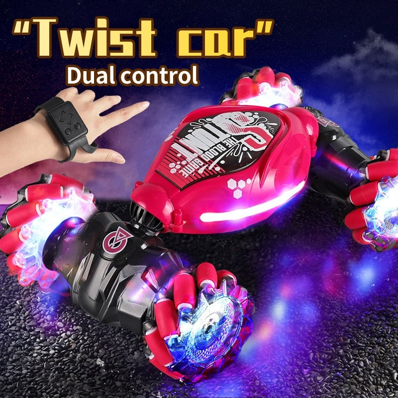 🔥  New Twist Car 🔥All Terrains Monster Trucks for Boys Gesture RC Stunt Car 360° Flips for Age 4-12