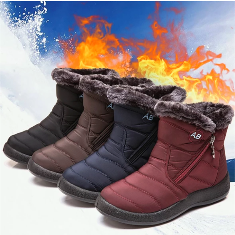 Womens Fur Warm Snow Boots