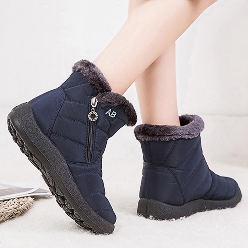 Womens Fur Warm Snow Boots