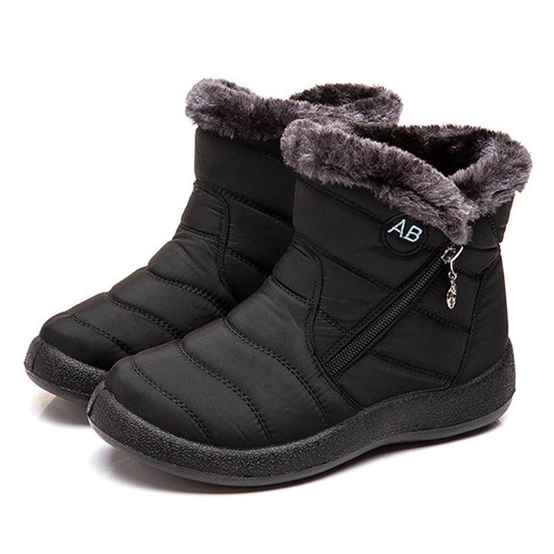 Womens Fur Warm Snow Boots