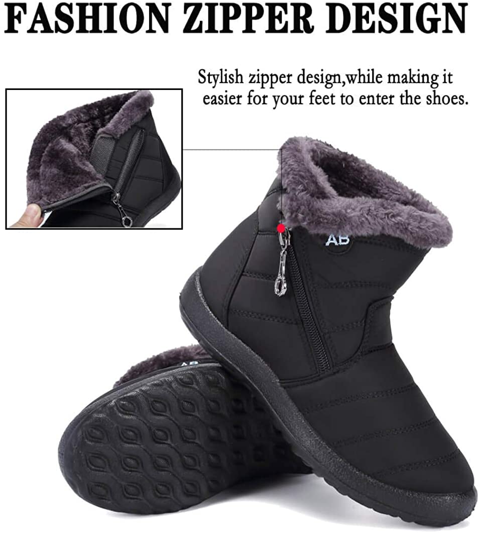 Womens Fur Warm Snow Boots