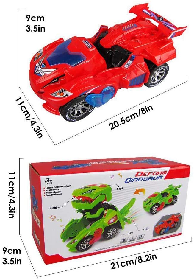 Transforming Dinosaur LED Car