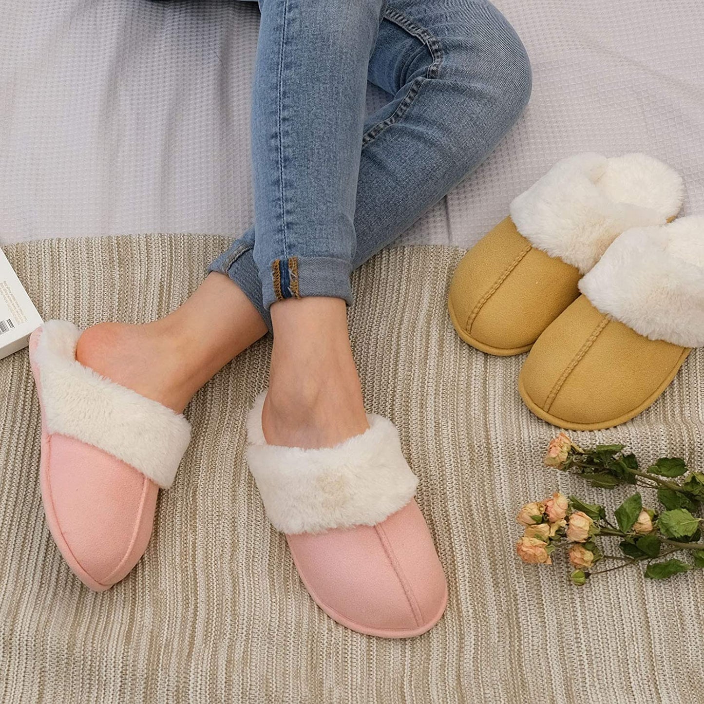 Women's Comfy Faux Fur House Slipper