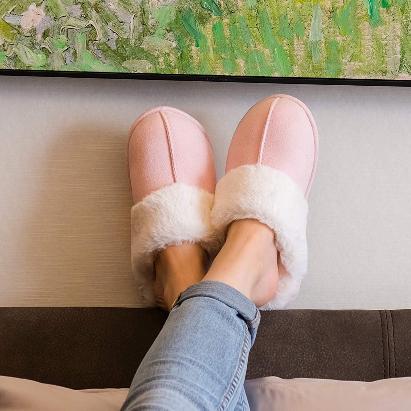 Women's Comfy Faux Fur House Slipper