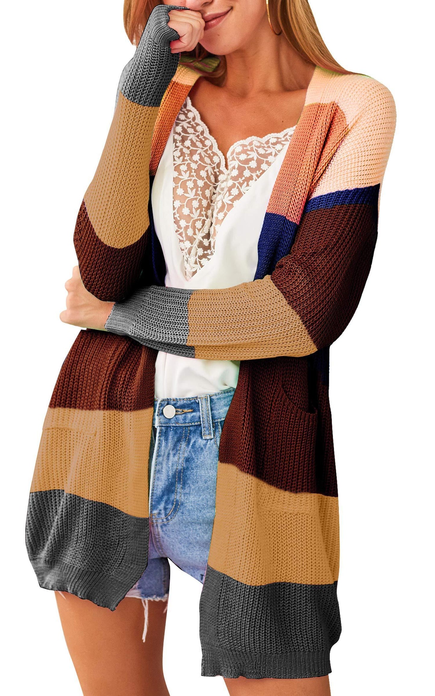 Casual Knitted Sweater Cardigan