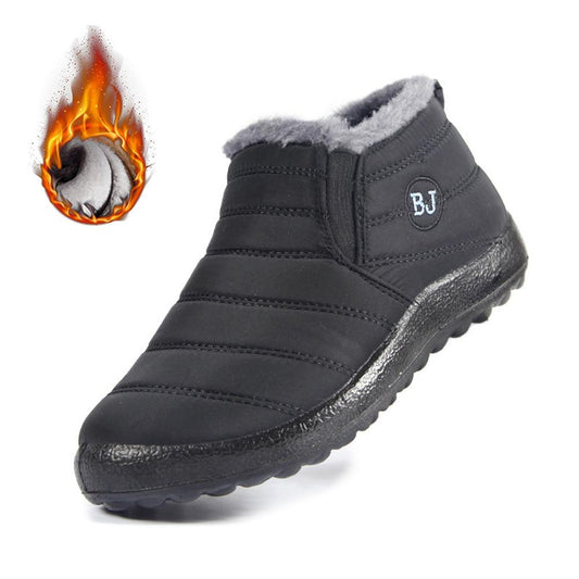 Snow Boots Winter Female Slip On Flat Casual Shoes Waterproof Ultralight Footwear